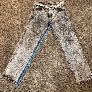 Vintage Black/gray/white Acid Wash 501-0686